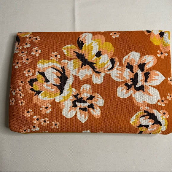 NWOT RACHEL PALLY reversible floral canvas & faux leather clutch - Picture 4 of 8